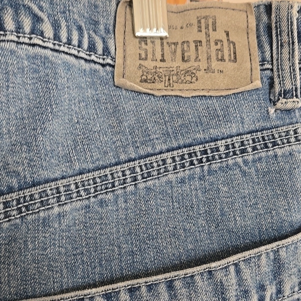 Vintage 1994 Levis Silver Tab Carpenter Cargo Pants Mens Size 36 X 34 True 1994 - Picture 3 of 9